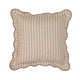 Striped 20" Linen Throw Pillow - Rose Taupe / Pillow Cover Only