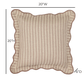 Striped 20" Linen Throw Pillow - Rose Taupe / With Insert