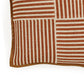 Kora 20" Cotton Jute Contract-Grade Throw Pillow - Terracotta / With Insert