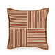 Kora 20" Cotton Jute Contract-Grade Throw Pillow - Terracotta / Pillow Cover Only