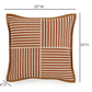 Kora 20" Cotton Jute Contract-Grade Throw Pillow - Terracotta / With Insert