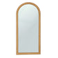 Arch 72" Natural Raffia Contract-Grade Floor Mirror