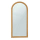Arch 72" Natural Raffia Contract-Grade Floor Mirror