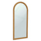 Arch 72" Natural Raffia Contract-Grade Floor Mirror