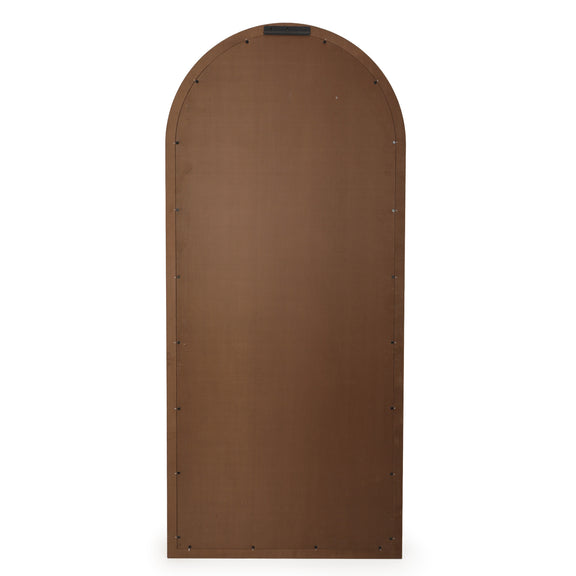 Arch 72" Natural Raffia Contract-Grade Floor Mirror