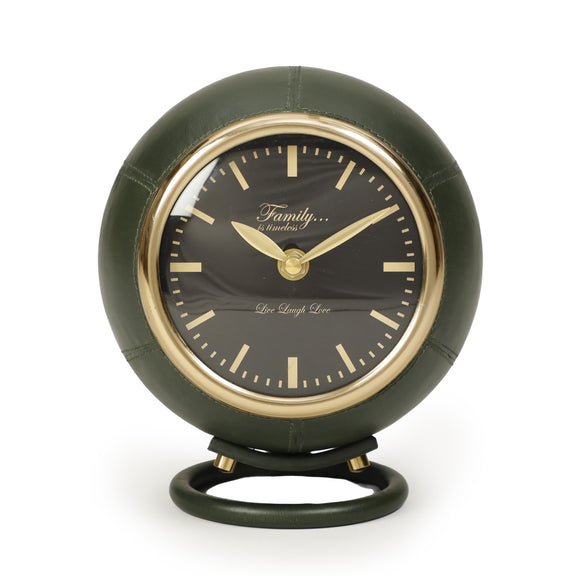 Draper Dark Green Contract-Grade Standing Accent Clock