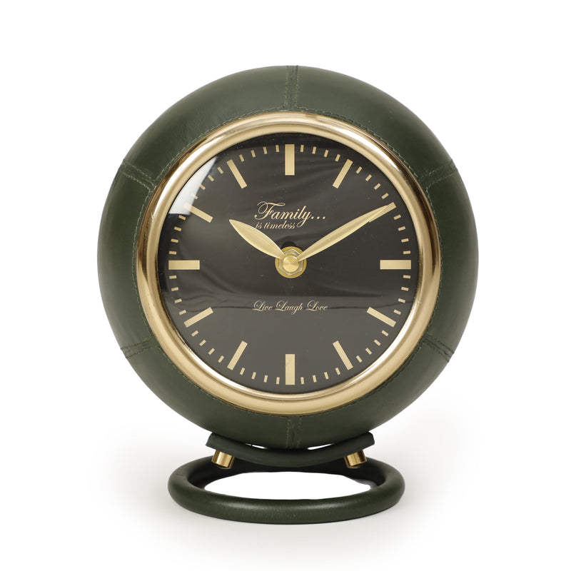 Draper Dark Green Contract-Grade Standing Accent Clock