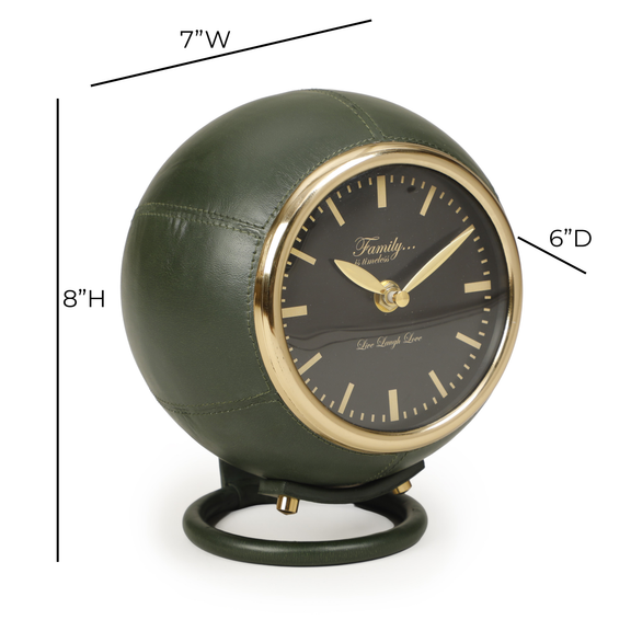 Draper Dark Green Contract-Grade Standing Accent Clock