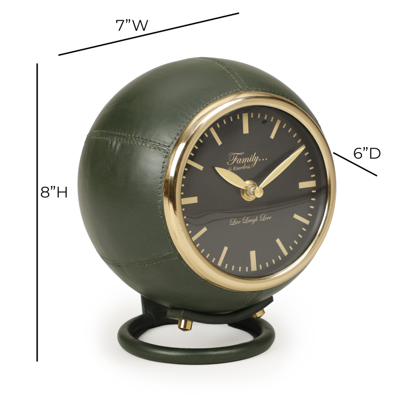 Draper Dark Green Contract-Grade Standing Accent Clock
