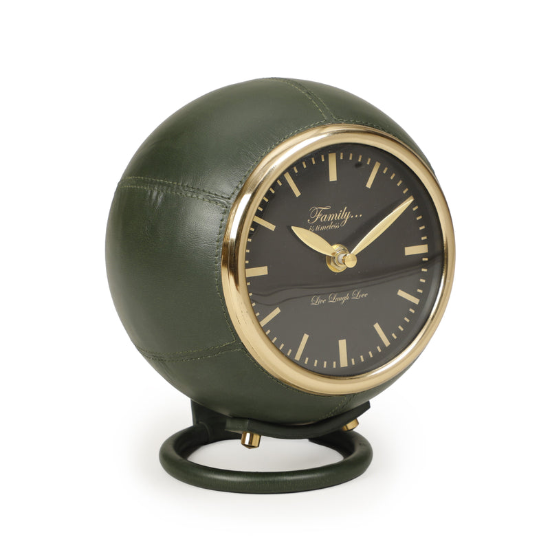 Draper Dark Green Contract-Grade Standing Accent Clock