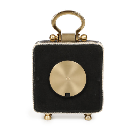 Mona Black Striped Contract-Grade Standing Accent Clock