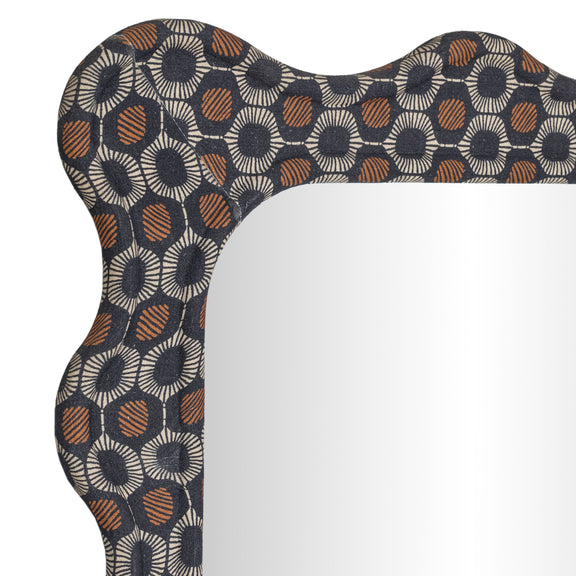 Charlene 39"X75" Squiggle Wall Mirror - Biologic Print