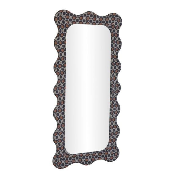 Charlene 39"X75" Squiggle Wall Mirror - Biologic Print