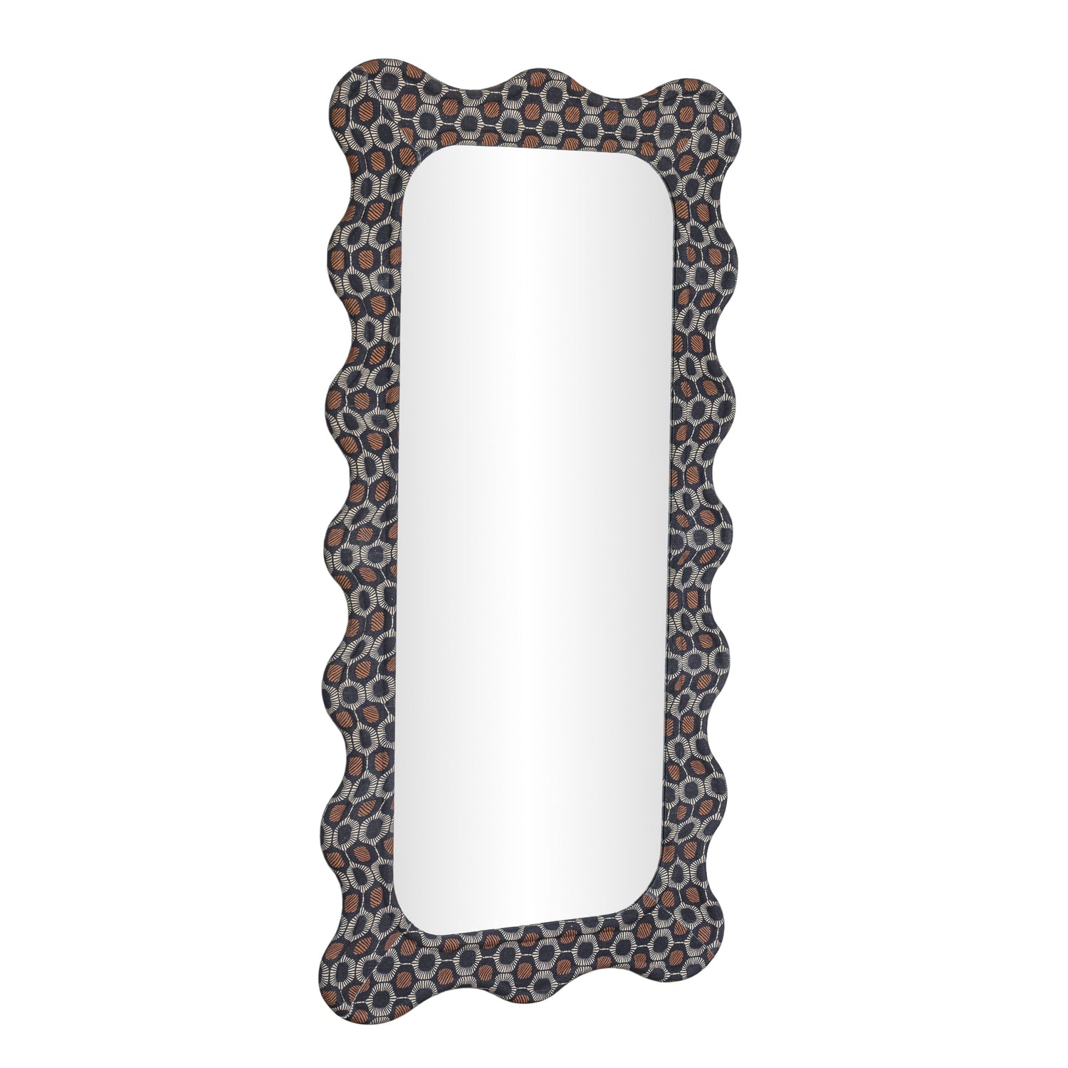 Charlene 39"X75" Squiggle Wall Mirror - Biologic Print