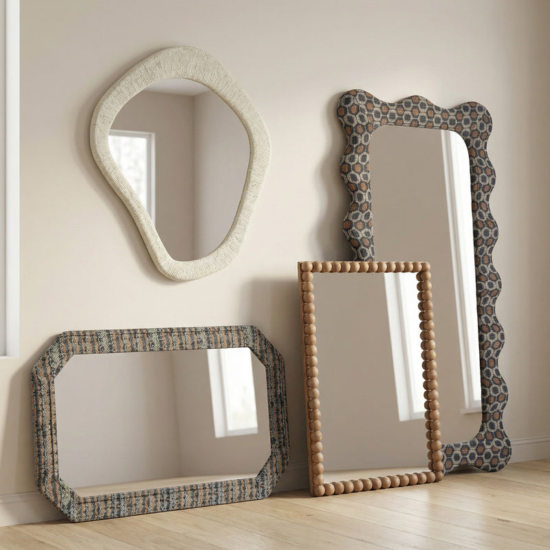 Charlene 39"X75" Squiggle Wall Mirror - Biologic Print