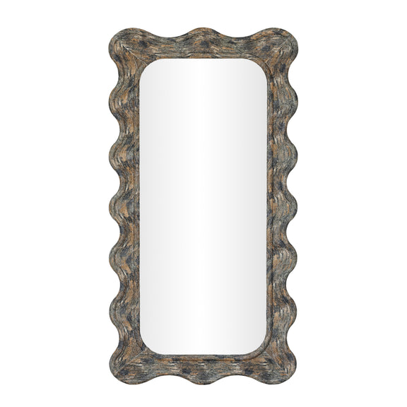 Charlene 39"X75" Squiggle Wall Mirror - Watercolor Print