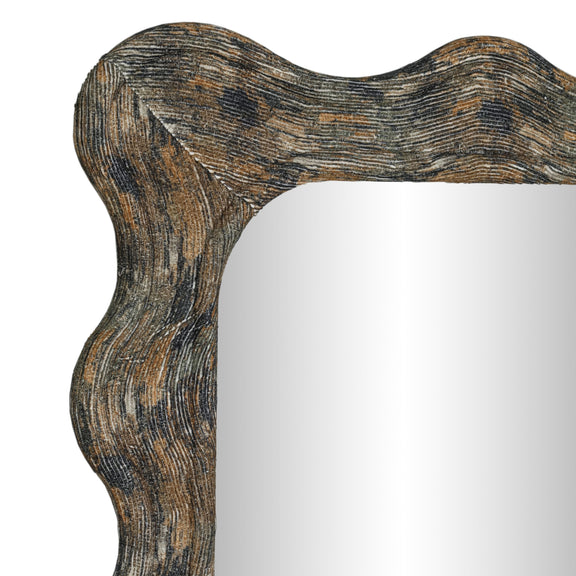 Charlene 39"X75" Squiggle Wall Mirror - Watercolor Print
