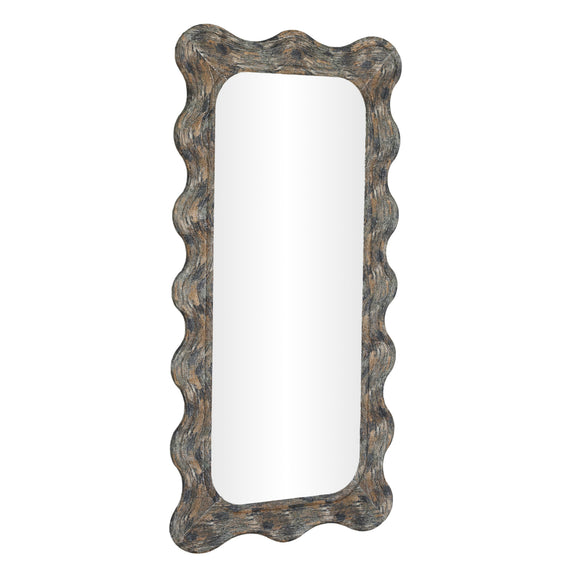 Charlene 39"X75" Squiggle Wall Mirror - Watercolor Print