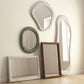 Orpheus 34"X47" Ribbed Faux Stone Rectangular Wall Mirror