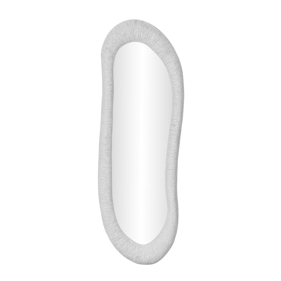 Orpheus 20"X59" Ribbed Faux Stone Floor Mirror