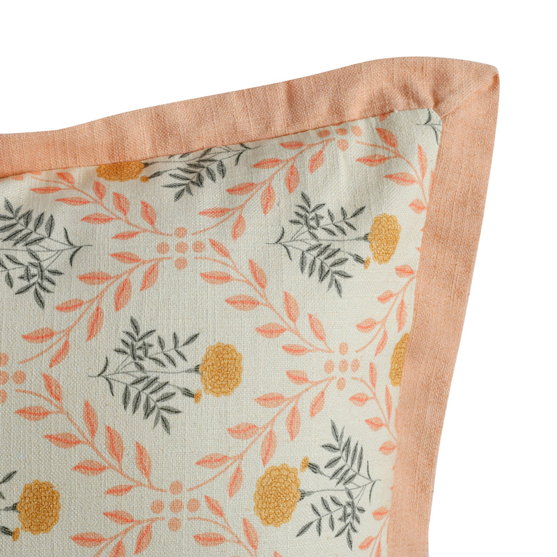 Dolce 20" Blush Pink Natural Cotton Throw Pillow - Pillow Cover Only