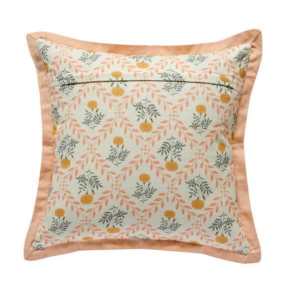 Dolce 20" Blush Pink Natural Cotton Throw Pillow - Pillow Cover Only