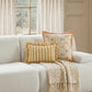 Dolce 20" Blush Pink Natural Cotton Throw Pillow - With Insert