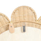 Coralie 33.4" Rattan Round Wall Mirror - Natural