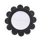 Coralie 33.4" Rattan Round Wall Mirror - Black