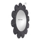 Coralie 33.4" Rattan Round Wall Mirror - Black
