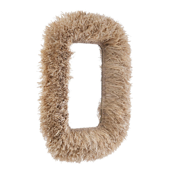 Palm 29.6"x43.4" Natural Sisal Rectangular Wall Mirror