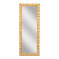 Bama 29.1"X75" Long Natural Rattan Wall Mirror