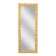 Bama 29.1"X75" Long Natural Rattan Wall Mirror