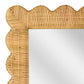 Bama 29.1"X75" Long Natural Rattan Wall Mirror