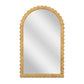 Bama 48"X79" Jumbo Natural Rattan Arched Wall Mirror