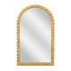 Bama 48"X79" Jumbo Natural Rattan Arched Wall Mirror
