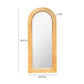 Tanya 70" Rattan Floor Mirror - Natural