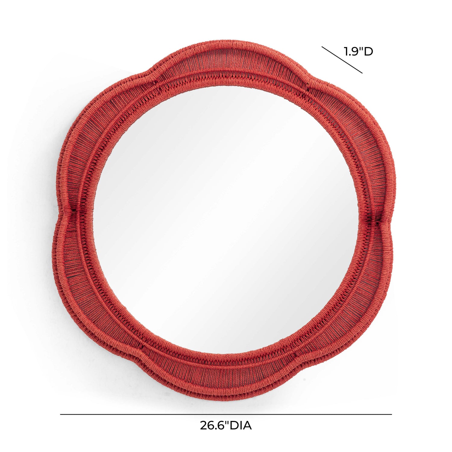 Zeva Red Wall Mirror