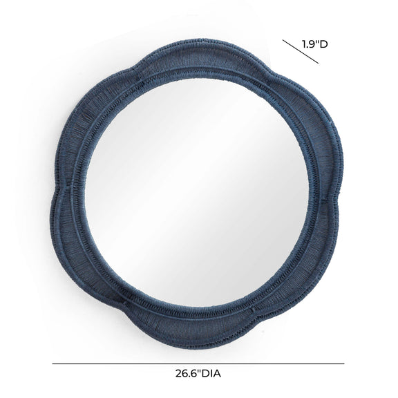 Zeva Blue Wall Mirror