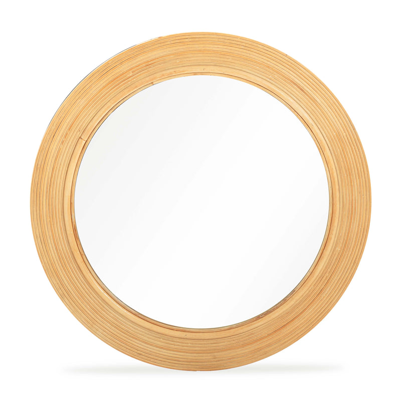 Tanya Natural Rattan Round Wall Mirror