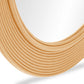 Tanya Natural Rattan Round Wall Mirror