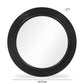 Tanya Black Rattan Round Wall Mirror
