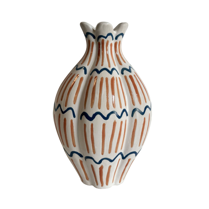 Ceramic Roman Coral Vase