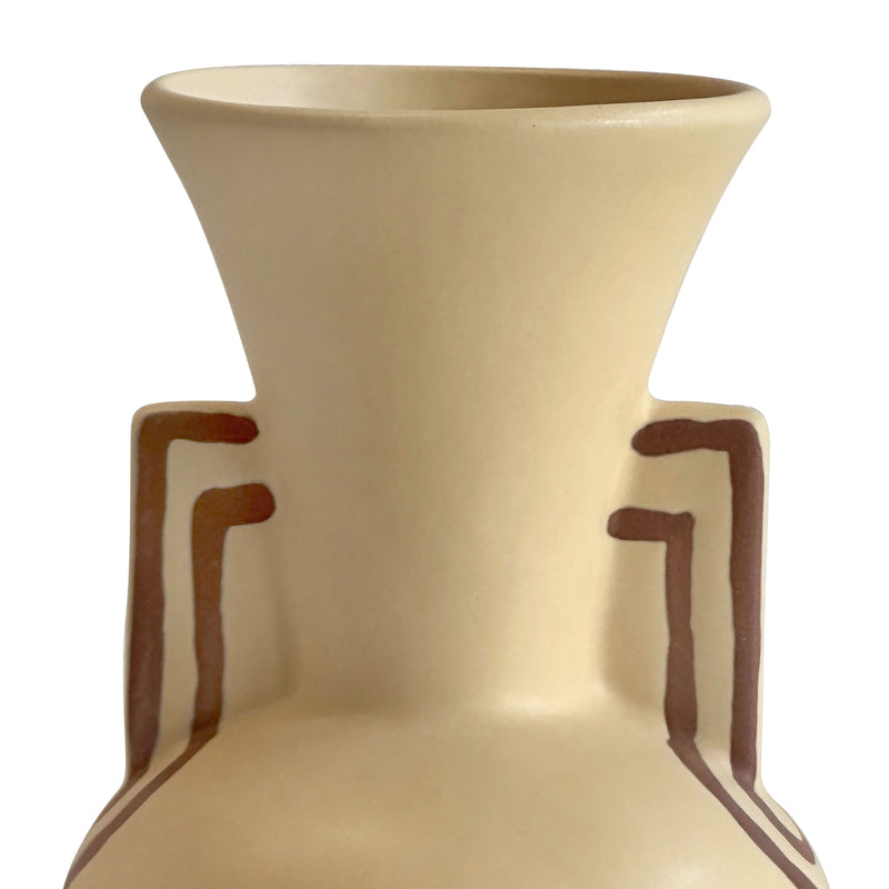 Ceramic Line Art Trumpeter Vase