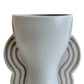 Ceramic Line Art Goblet Vase