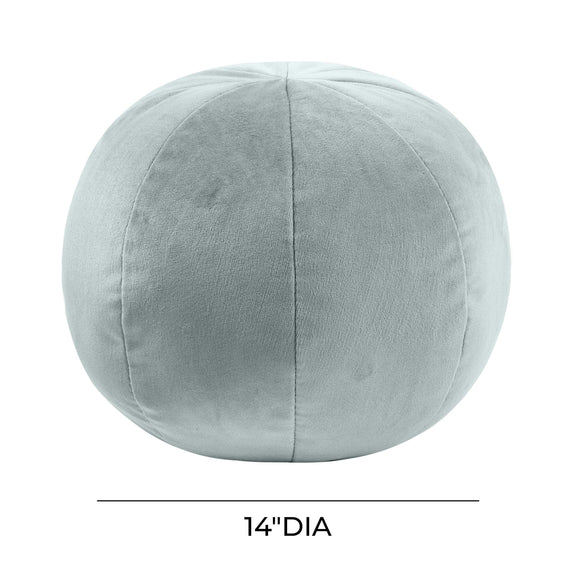 Boba 14 Inch Sea Blue Velvet Pillow