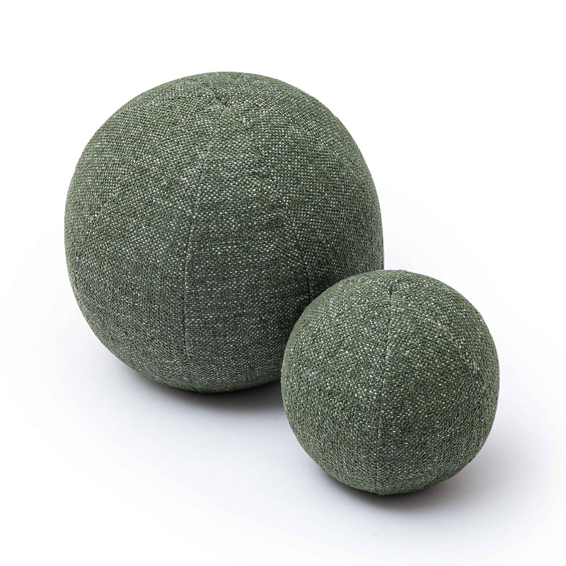Boba Forest Green Textured Basketweave 9 inch Pillow
