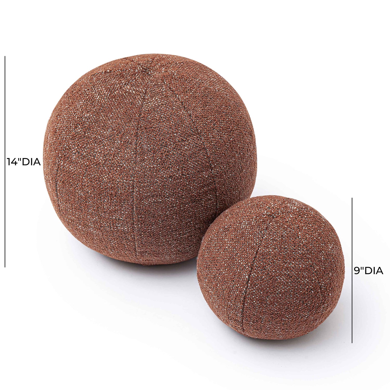 Boba Red Sedona Textured Basketweave 9 inch Pillow
