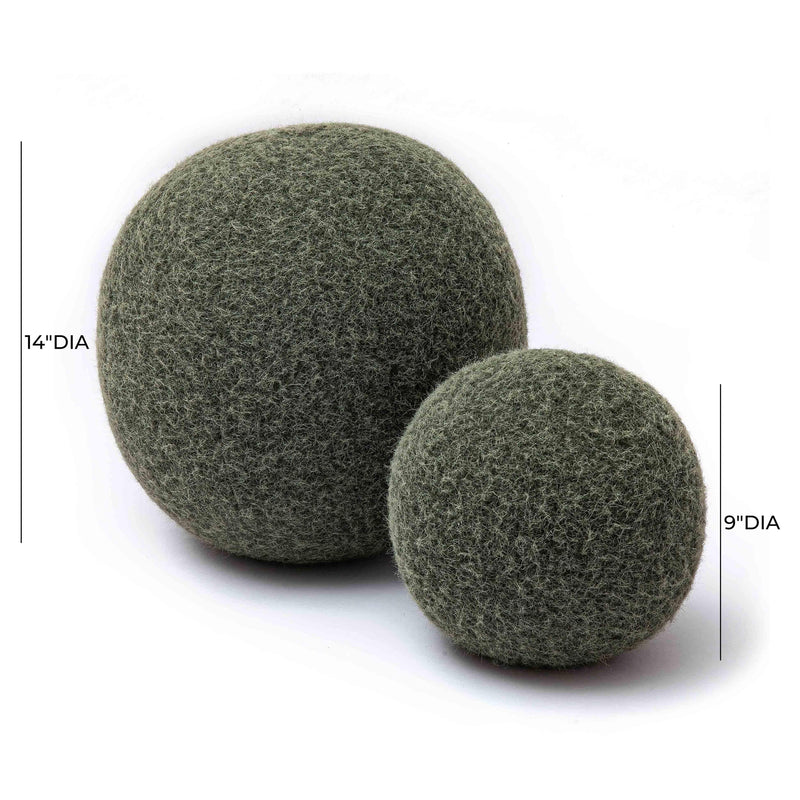 Boba Green Long Mohair 14 inch Pillow