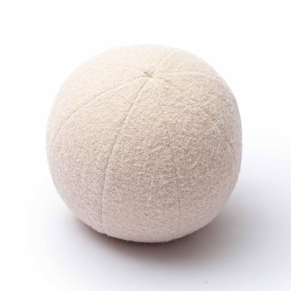 Boba Rose-Tan Long Mohair 9 inch Pillow